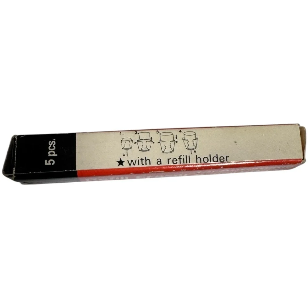 Vtg Pentel Automatic‎ Pencil PD345 Refill Eraser PDE-1 Erasers Japan 5 pcs New